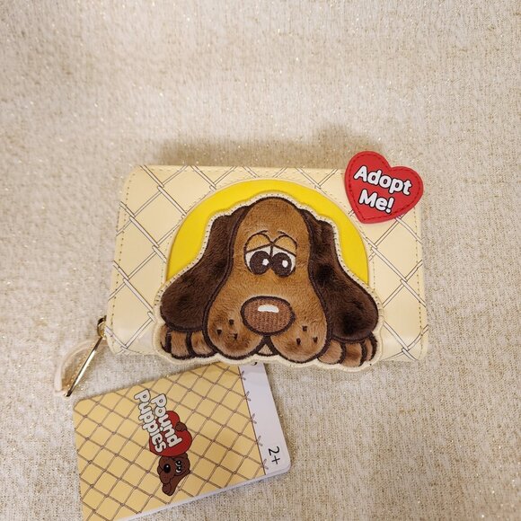 Loungefly Pound Puppies 40th Anniversary Plush Zip Around Wallet NEW - Picture 8 of 13